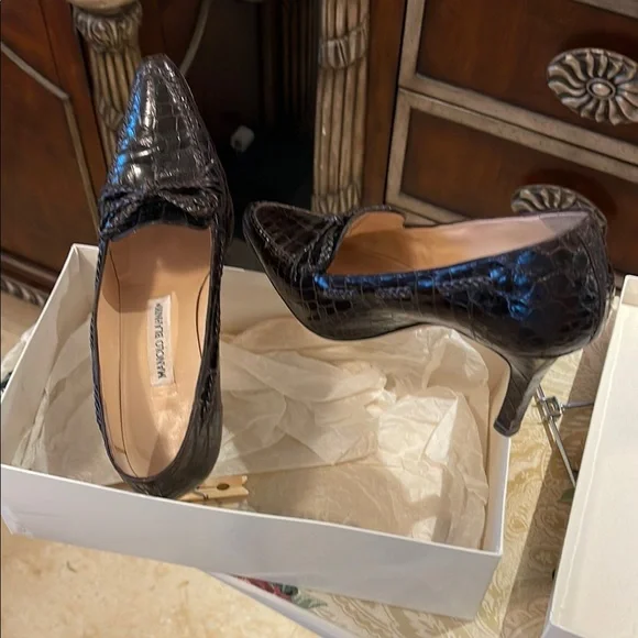 Manolo Blahnik | Shoes | Manolo Blahnik Brown Heels Timeless  display picture 1